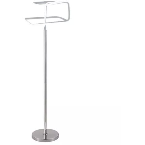 Lampadaire LED 167 cm design abstrait pied métal chromé - SQUARE (1/5)