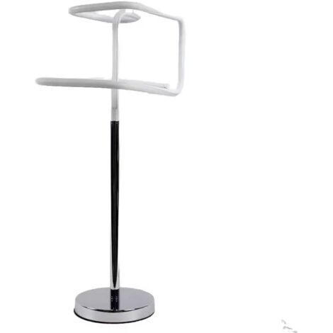 Lampe LED 66 cm design abstrait pied métal chromé - SQUARE (1/5)