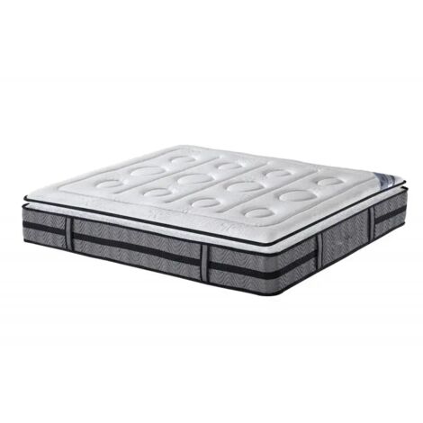 Matelas 90 x 190 cm ressorts 5 zones et surmatelas latex - HELIOS (1/2)