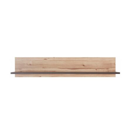Etagère murale 150 cm décor bois clair et gris - MARBELLA