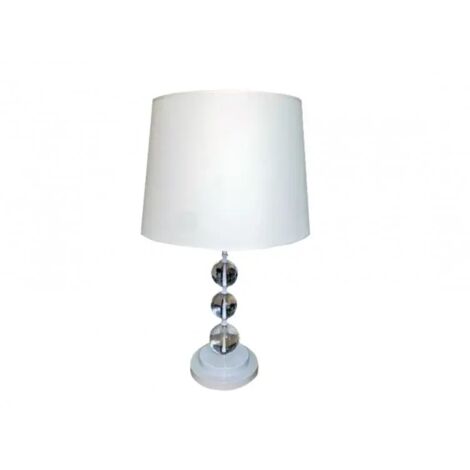Lampe à poser avec bulle et abat-jour blanc - CRISTAL WHITE (1/2)