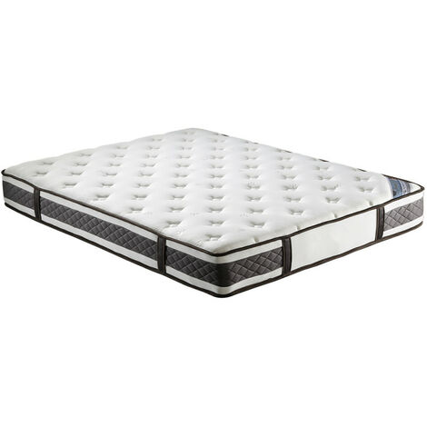 Matelas 90 x 190 cm avec ressorts ensachés - DOUX RÊVES (1/5)