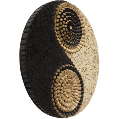 JILIP Décoration Murale En Métal Mandala Yin Yang, Art Mural Creux En Métal Tai Chi Mandala, Pour La Maison Chambre À Coucher Salon Salle De Bain Bureau Sculptures (Size : 19.7IN/50cm