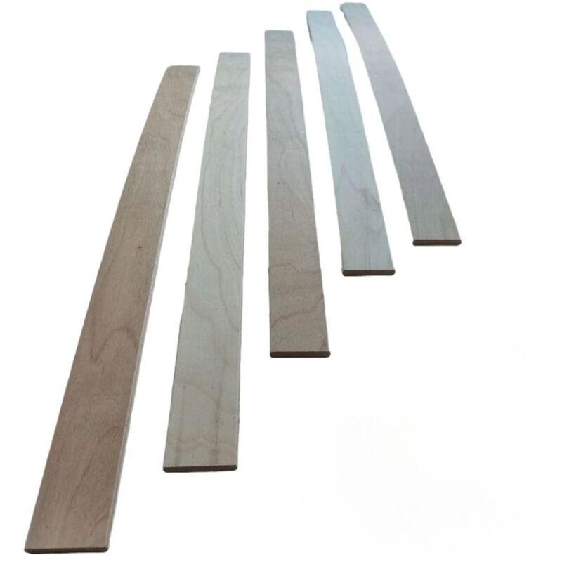 EBAC Literie 5 Lattes Bois 680x53x8 Mm - Pour Réparer Sommier, BZ Ou Clic-Clac