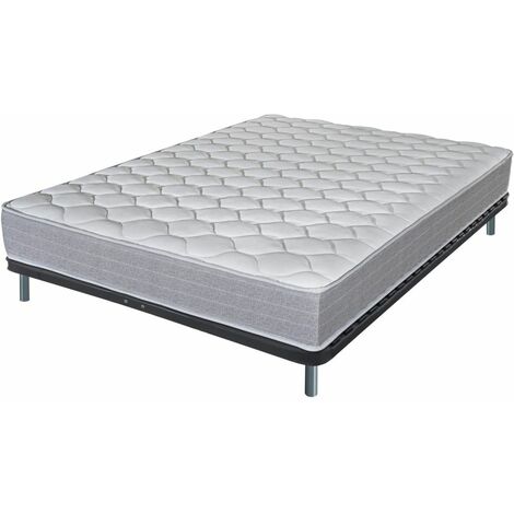 Matelas + sommier 140x190 Madere - Soutien ferme - Sommier démonté - Made in France (1/5)