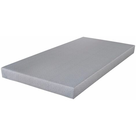 Sommier déco SR9 - Gris clair 90x190 - Lattes bois - H.13 cm - Made in France (1/5)