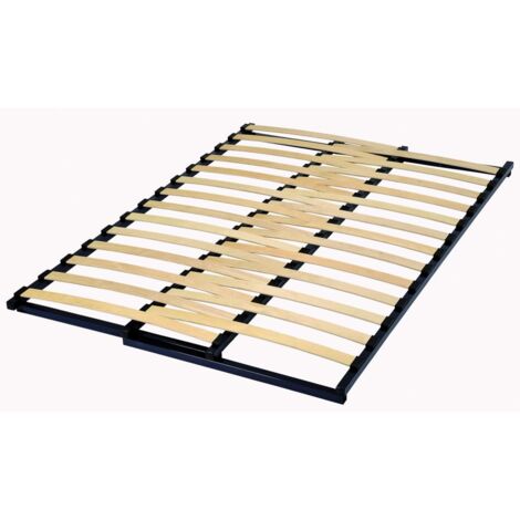 Sommier extensible 84 à 156 x 188 cm – Cadre en métal traité anticorrosion – 27 lattes en contreplaqué bouleau – Compatible tous lits – Sedac
