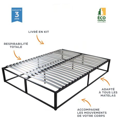 Sommier 140x190 Demontable