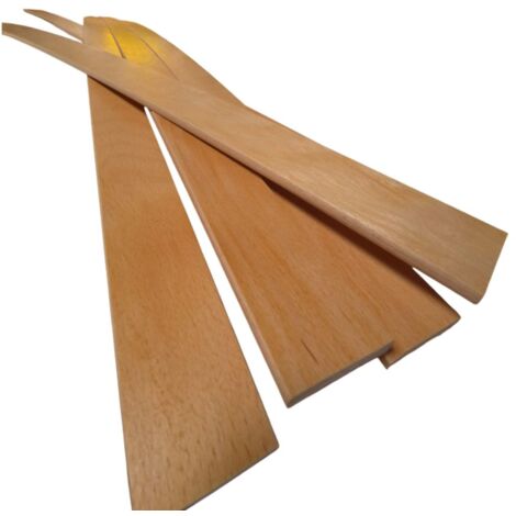 Lot 5 grandes lattes pour lit, bz & convertible  1400x53x9 mm  Bois hêtre durable - 7 plis  Remplacement - Rechange - Renfort pour sommier / bz / clic clac / canapé