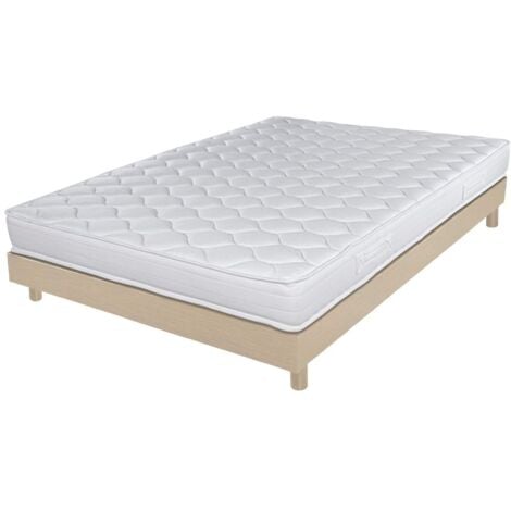 Matelas 120x190 + sommier démonté + pieds offerts mousse poli