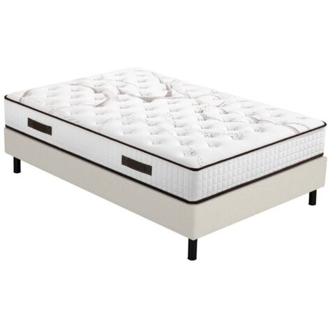 Matelas Myriade + sommier Newkit - 140x190 - Mousse - Hauteur 23 cm - Soutien medium (1/5)