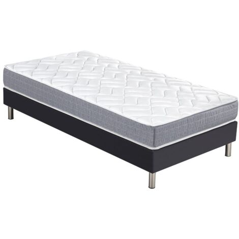 Matelas Maryland + sommier SR15 - 90x200 - Mousse - Hauteur 20 cm - Soutien ferme (1/5)