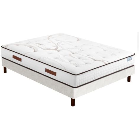 Matelas Repere + sommier SR15 - 160x200 - Ressorts - Hauteur 26 cm - Soutien ferme (1/5)