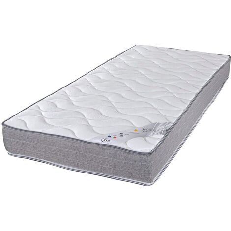 Matelas 80x200 Wave - Mousse - Hauteur 19 cm - 3 zones - Soutien ferme (1/5)