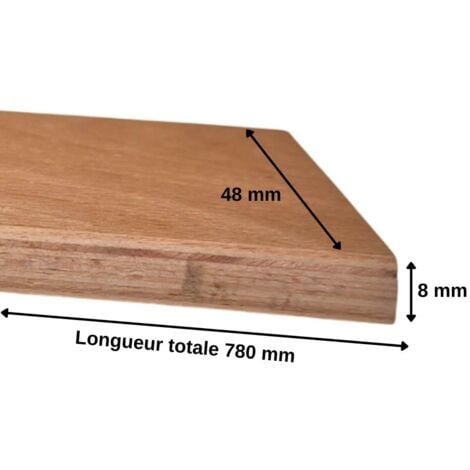30 Lattes Grises + Embouts - 680x48x8 Mm - Pour Sommier / Bz / Clic Clac