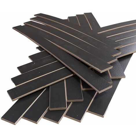 Lot de 30 lattes grises 680x48x8 mm – Bois multiplis pour sommier – Solution durable pour soutien matelas – Ebac Literie