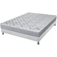 Matelas Maryland + sommier tapissier Omega - 140x190 - Mousse - Hauteur 20 cm