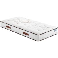 Matelas 80x200 Repere - Ressorts ensachés - Hauteur 26 cm - Soutien ferme