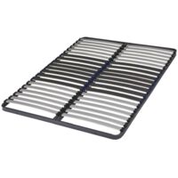 Ebac Literie – Sommier à lattes 140x190 cm – 40 lattes en bois multiplis – Cadre en métal cintré – 2 places – Fabrication française