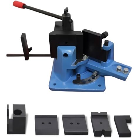 Pince à Cintrer Métal Manuelle • 5 Matrices • Pour Acier Plat, Rond, Carré • Angle 0-120°