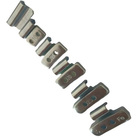 150 Masses d’Equilibrage Plombs à Frapper Poids Pour Jantes Alu / Aluminium 5-30g