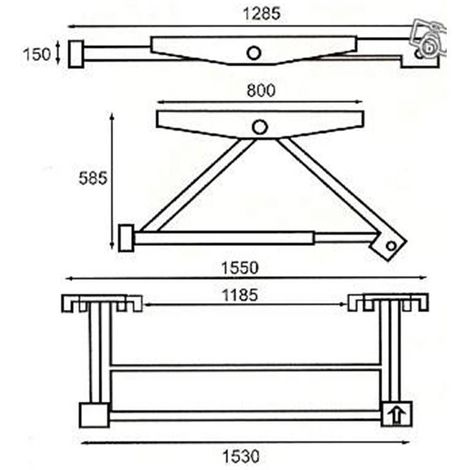 RAMPE DE LEVAGE MINIPONT FORCE 1500KG PAR PAIRE Comparer les prix