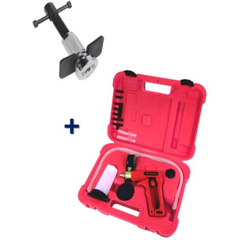 Kit Outils Repousse Piston Etrier de Frein + Coffret Purgeur de Frein Pompe