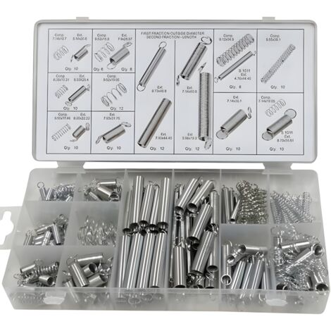 Coffret 200 Ressorts de Traction et Compression