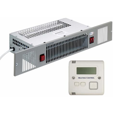 Authorised Distributor - Smiths Space Saver 3kW Electric Kitchen Plinth Heater SS3E with Controller- Lot 20 ErP Compliant - HPSS10075 - Stainless Steel