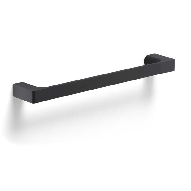 Porta Asciugamani Diritto Da Muro L 35 Cm In Alluminio Nero Sky - 8