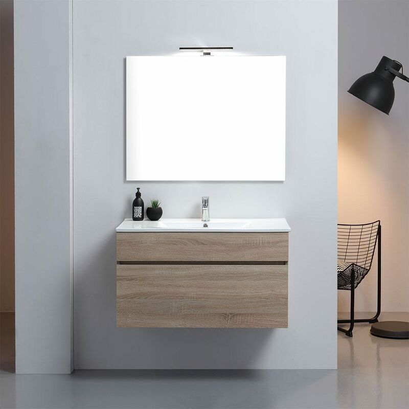 Kiamami Valentina Mobile bagno sospeso con lavabo 60cm e cassetti