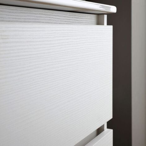 Mobile Bagno Base Con Lavabo 80Cm Bianco  Bilbao