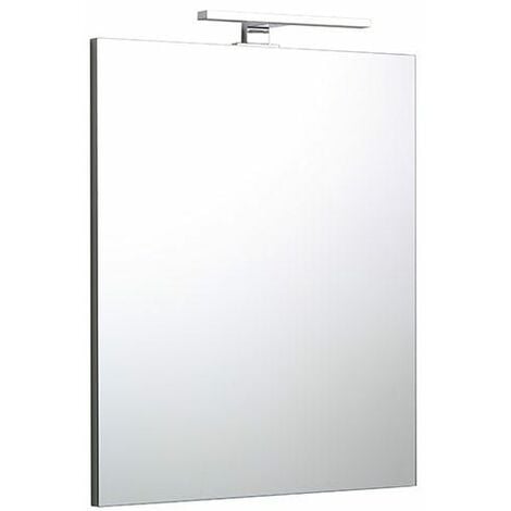 Specchio Bagno A Filo Reversibile 60X70 Con Lampada Luce A Led
