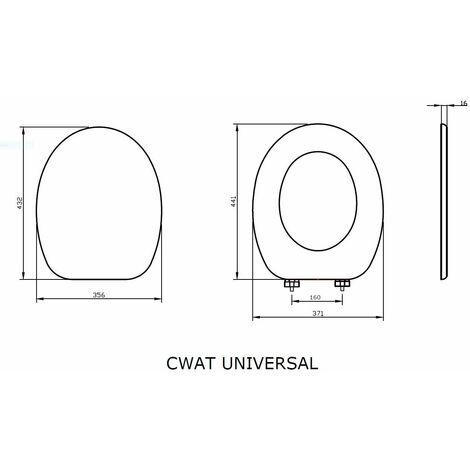 Sedile Wc Universale Bianco Copriwater In Legno Laccato