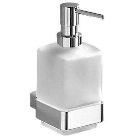 Dosa Sapone Liquido Con Bicchiere Satinato Design Moderno  Senator