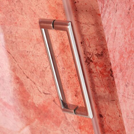 PORTA NICCHIA DOCCIA 130 CM LATO FISSO A DESTRA CRISTALLO TRASPARENTE
