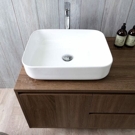 MOBILE BAGNO SOSPESO SOTTOLAVABO 90 CM E SPECCHIO LED TOUCH