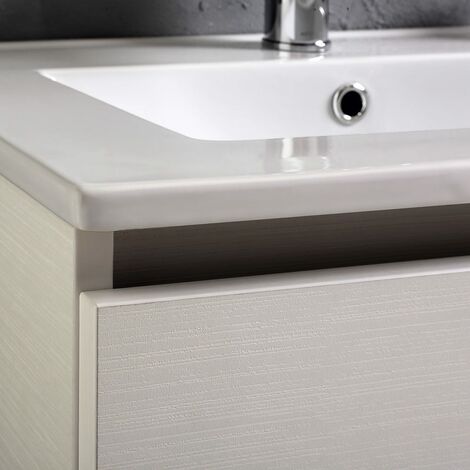 Mobile Bagno Vinci 60 Cm Con Due Ante Modello Bianco Foresta
