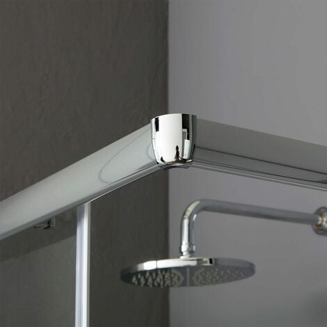Cabina Doccia Economica Cristallo 4 Mm 70X90 Cromato  Luna