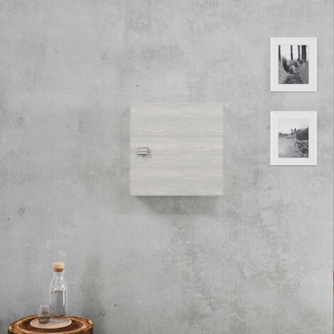 Cubo Da Parete Iconico Home QBE - Mobile Con Anta A Pressione, Grigio Scuro, 37.5x35x37.5 Cm - Foto 11