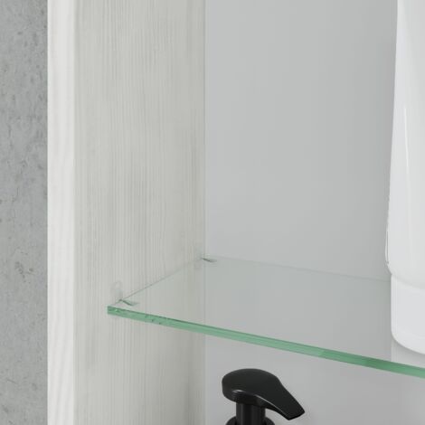Colonna Sospesa 31 Cm Quercia Bianco Con Un'anta  Facile