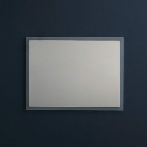 Specchio Con Cornice Retroilluminata A Led 80X60 Cm Reversibile