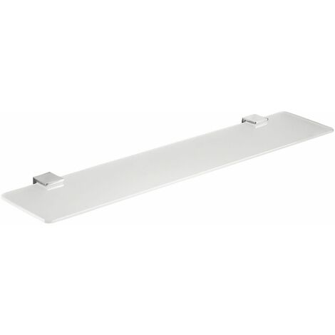 Mensola In Cristallo E Supporti In Ottone Da 60 Cm  Greta
