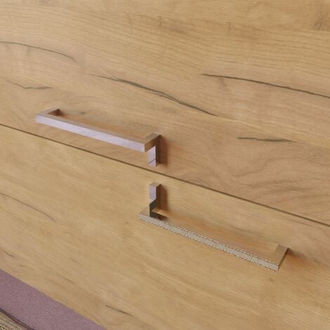 Mobile Sospeso Bagno 100Cm Rovere Miele, Lavabo Nero E Specchio  Hollywood