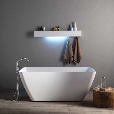 Vasca Da Bagno Moderna Freestanding In Marmo Ricomposto  Paola