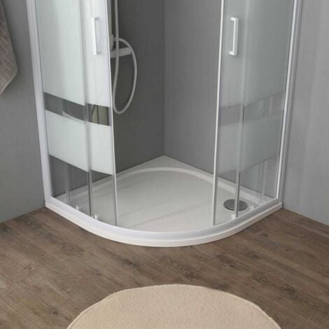 Box Doccia Curvo 90X90 Cristallo 4 Mm Serigrafato  Venere