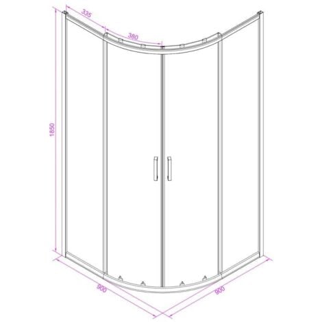 Box Doccia Curvo 90X90 Cristallo 4 Mm Serigrafato  Venere