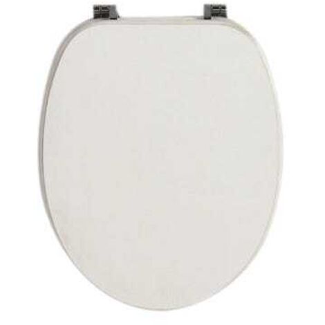 Tavoletta sedile wc universale in bianco decapè antichizzato shabby (1/4)