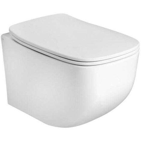 WC Sospenso Con Doccia Bernstein Basic 1104 – Senza Brida, Con Luce Notturna E Regolazione Getto
