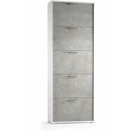 Scarpiera Pensile Navaris 20 Scomparti - Organizer Salvaspazio Per Porte E Armadi, Grigio Scuro - Foto 10